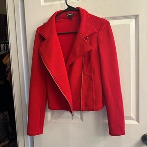 Express Red Cropped Jacket